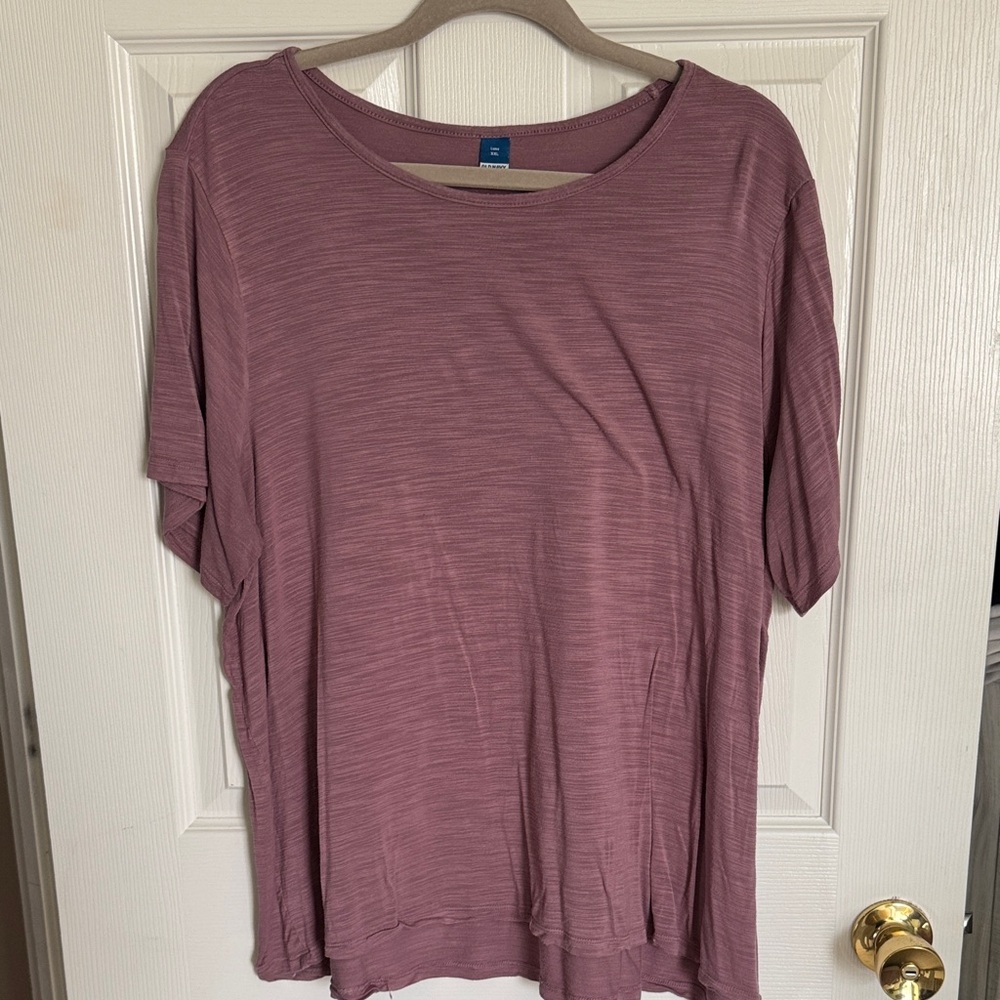 Old Navy Dusty Mauve Short Sleeve Crew Tee